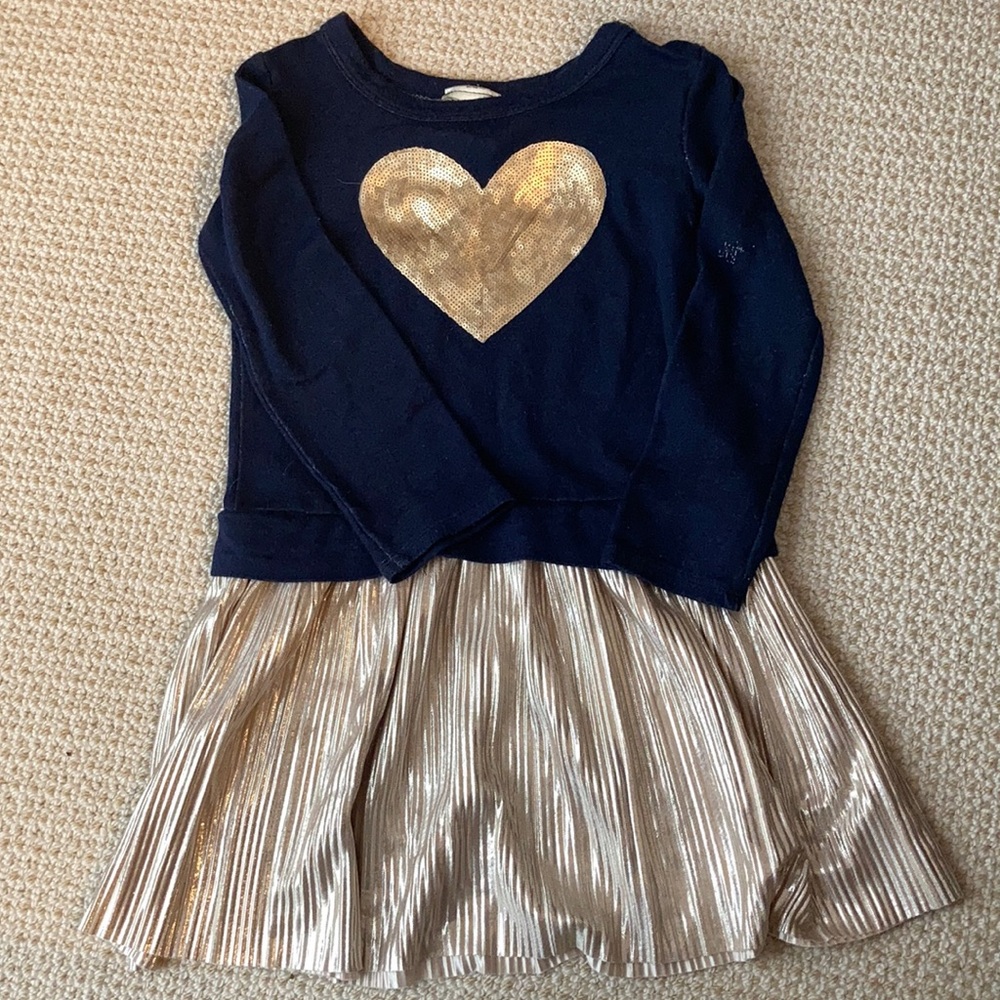 Navy and gold dress size 4